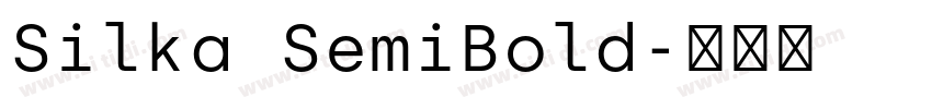 Silka SemiBold字体转换